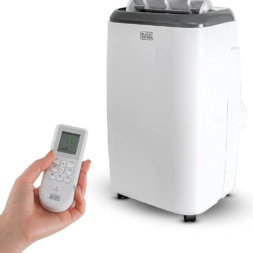 BLACK+DECKER 14,000 BTU Portable Air Conditioner with Heat and Remote Control, White