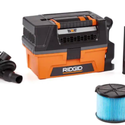 RIDGID 3 Gallon 5.0 Peak HP NXT Wet/Dry Shop Vacuum with Filter, Expandable Locking Hose and Accessories