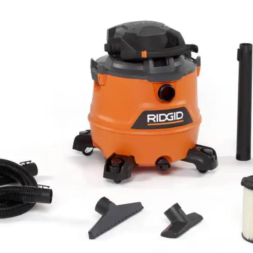 RIDGID16 Gallon 6.5 Peak HP NXT Wet/Dry Shop Vacuum with Detachable Blower, Filter, Locking Hose and Accessories