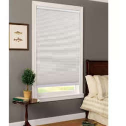 35-in x 72-in White Blackout Cordless Motorized Cellular Shade