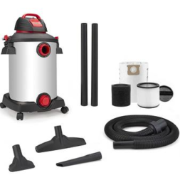 12-Gallons 6-HP Corded Shop Vacuum with Accessories Included
