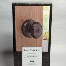 Baldwin Carnaby Knob Venetian Bronze Finish Bed & Bath