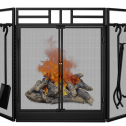 Fireplace Screen with Tools