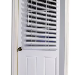 1-in Slat Width 25-in x 42-in Cordless White Vinyl Room Darkening Mini Blinds