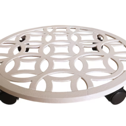 17-in L x 17-in D x 2.7-in H Off-white Plant Caddy