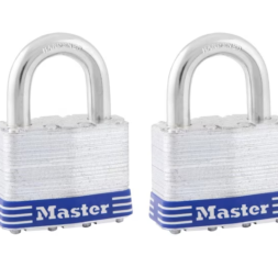 2-Pack 1-in Shackle x 2-in Width Steel Keyed Padlock