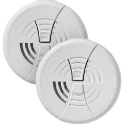 2-Pack Battery-operated Ionization Sensor Smoke Detector