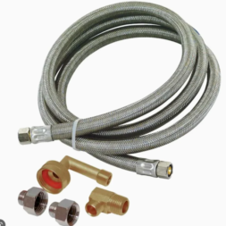 5-ft 3/8-in Compression Inlet x 3/8-in Compression Outlet Stainless Steel Dishwasher Connector