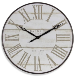 Analog Round Wall Rustic Clock