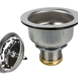 Plumber's Spec 3.5-in Stainless Steel Rust Resistant Strainer with Lock Mount Included