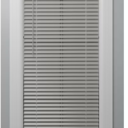 Premium 2-in Slat Width 23-in x 64-in Cordless Gray Vinyl Room Darkening Horizontal Blinds