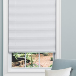 Room Darkening 1-in Slat Width 34-in x 64-in Cordless White Vinyl Room Darkening Mini Blinds