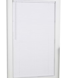 Room Darkening 1-in Slat Width 35-in x 72-in Cordless White Vinyl Room Darkening Mini Blinds