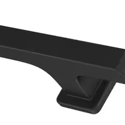 Rounded Square 3-in Matte Black Square Modern Cabinet Knob
