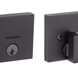 Signatures Downtown Matte Black with SmartKey Single Cylinder Deadbolt