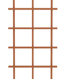 Trellis 24.02-in W x 72.05-in H Brown Garden Trellis