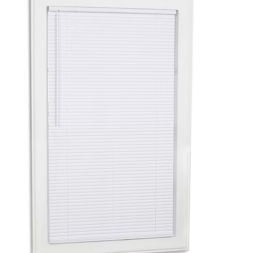 Trim+Go 1-in Slat Width 29-in x 64-in Cordless White Vinyl Room Darkening Mini Blinds